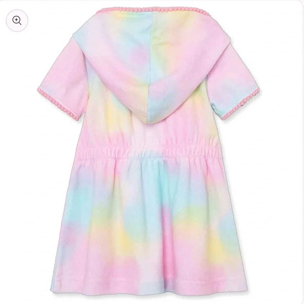 Little Me Tie Dye Toddler Swim Coverup-Size 4T